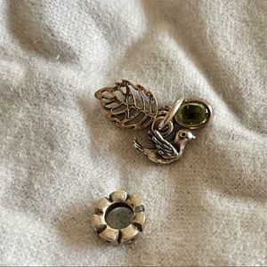 Two sterling silver Pandora pieces